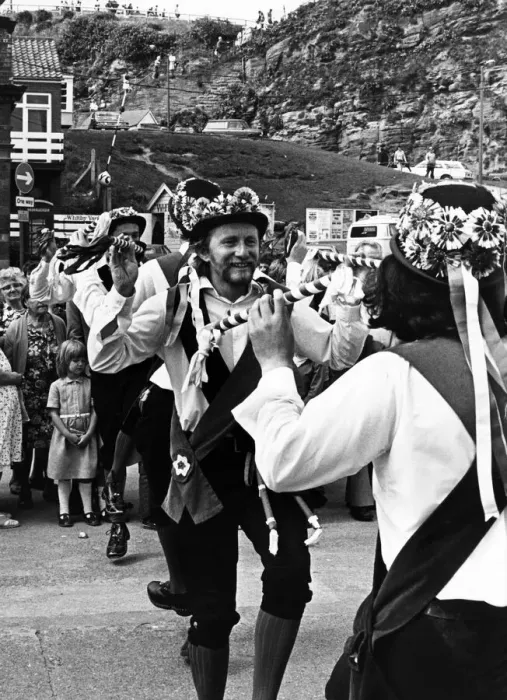 Framed Print : Whitby Folk Week - The Chanctonbury Ring Morris Men (from Sussex Framed Print : Whitby Folk Week - The Chanctonbury Ring Morris Men (from Sussex