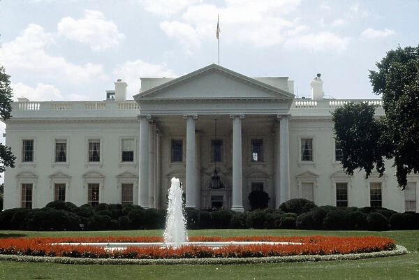 The White House at 1600 Pennsylvania Avenue Northwest, Washington, D. C. Circa 1980