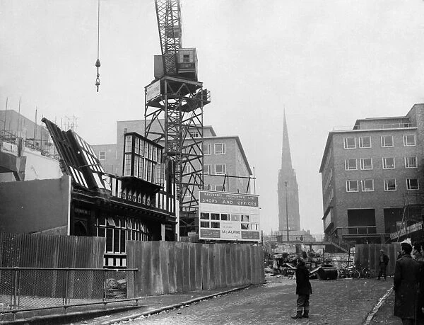 The White Lion pub seen here being demolished to make way for the Upper Precinct