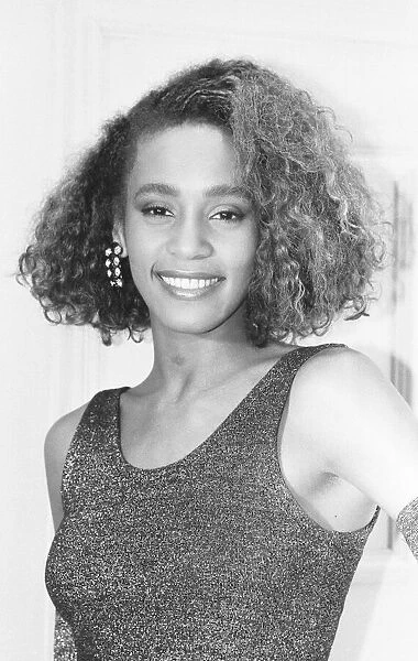 Whitney Houston photographed in London, while she was at No. 1 in the British charts