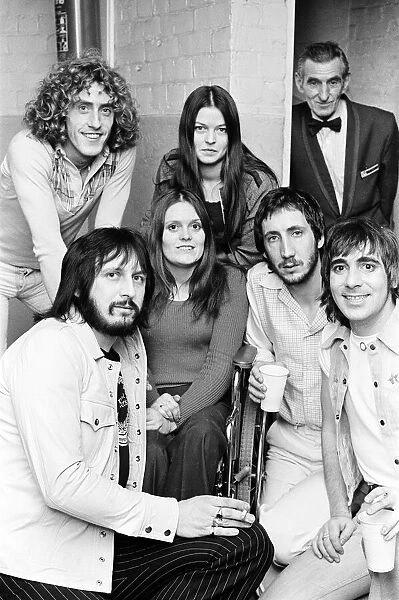 The Who 1973 Tour. Pictures taken with fans, backstage at The Odeon, Newcastle