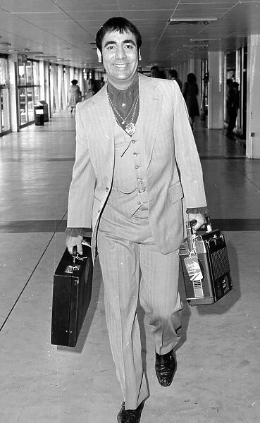 The Who drummer Keith Moon pictured at Heathrow Airport in London August 1978