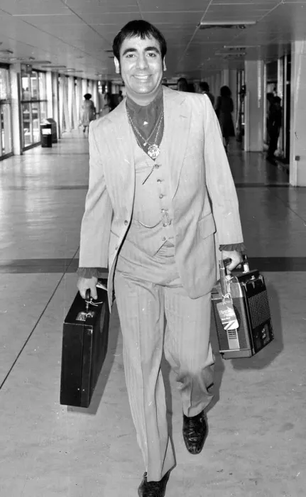 Framed Print : The Who drummer Keith Moon pictured at Heathrow Airport in London August 1978