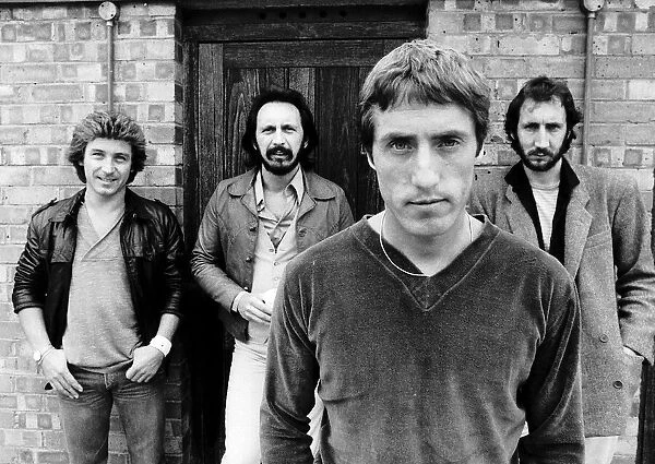 The Who pop group with band members (L-R) Kenny Jones, John Entwhistle