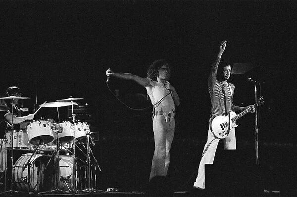 The Who rock group in concert at the Empire Pool, Wembley