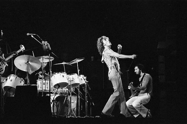 The Who rock group in concert at the Empire Pool, Wembley