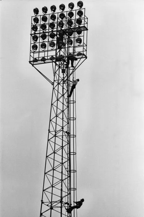 Framed Print : The Who rock group in concert at The Valley, home ground of Charlton Athletic Football