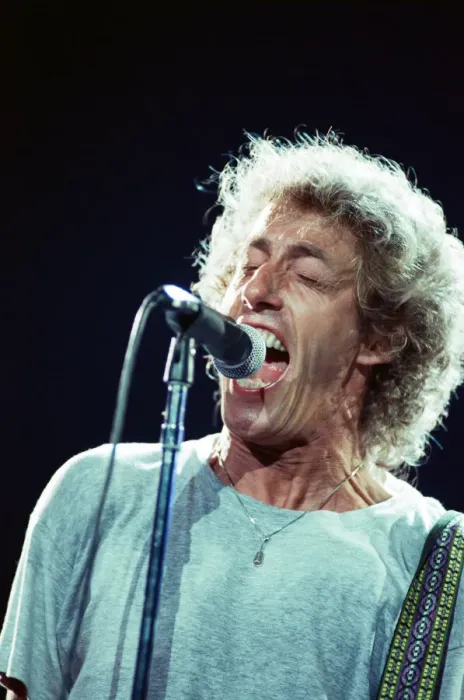 Framed Print : The Who rock group performing on stage in America during their reunion tour in Framed Print : The Who rock group performing on stage in America during their reunion tour in