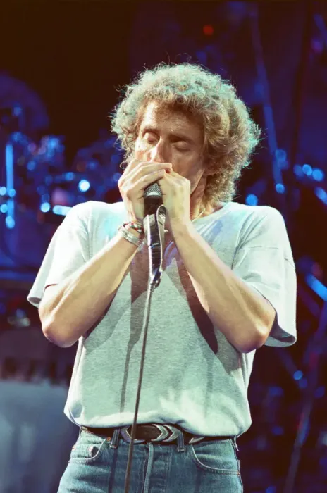 Framed Print : The Who rock group performing on stage in America during their reunion tour in Framed Print : The Who rock group performing on stage in America during their reunion tour in