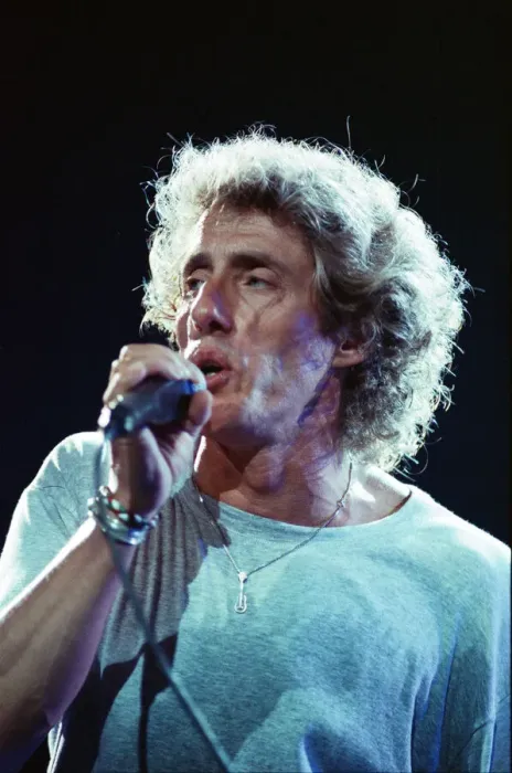 Framed Print : The Who rock group performing on stage in America during their reunion tour in