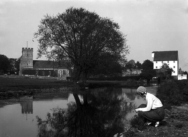 Wickhambreaux Village, in Kent, Circa 1932