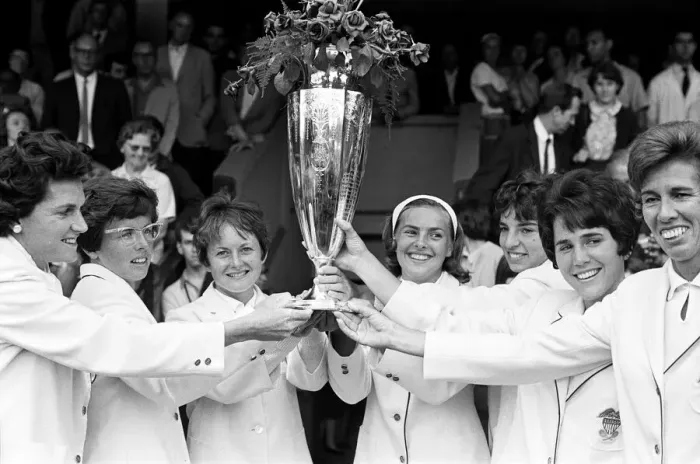 Framed Print : The Wightman Cup held at All England Lawn Tennis and Croquet Club, Wimbledon Framed Print : The Wightman Cup held at All England Lawn Tennis and Croquet Club, Wimbledon