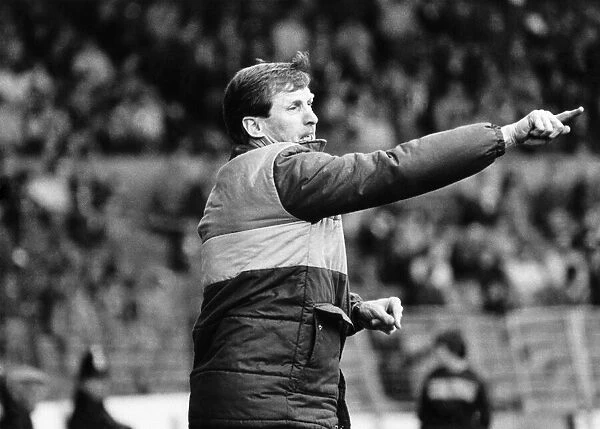 Wilcock. Manchester City v. Sheffield United: Excited Billy McNeill directs his side