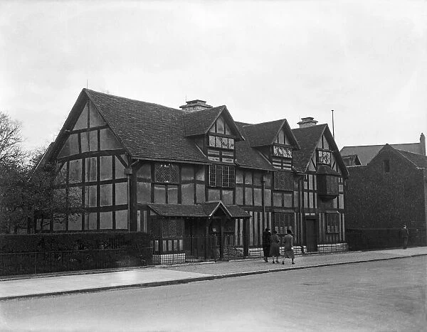 William Shakespeares Birthplace. Picture shows the house in Henley Street
