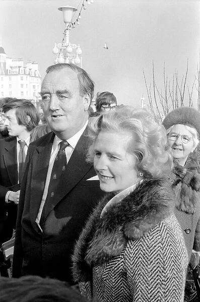 William Whitelaw and Margaret Thatcher meet young conservatives