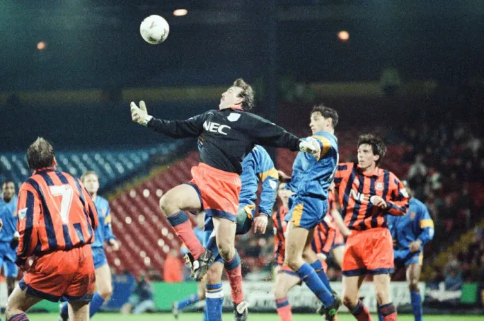 Framed Print : Wimbledon 1-3 Everton, League match at Selhurst Park, Tuesday 26th January 1993