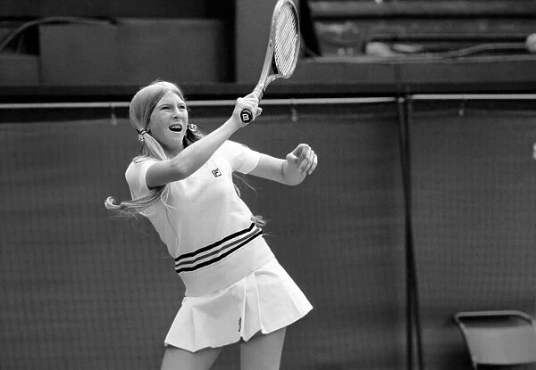 Wimbledon 1980. 7th day. Wade vs. Jaeger on the Centre court today. June 1980 80-3384-040