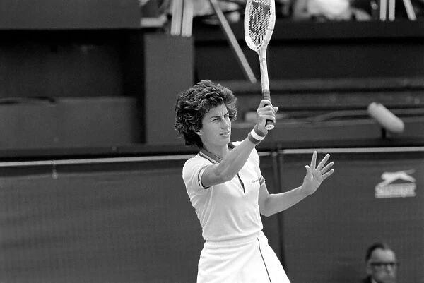 Wimbledon 1980. 7th day. Wade vs. Jaeger on the Centre court today. June 1980 80-3384-051