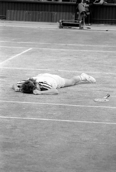 Wimbledon 1980: Mens Finals: Bjorn Borg v. John McEnroe. July 1980 80-3479-015