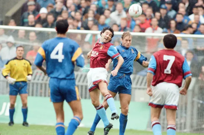 Framed Print : Wimbledon 2-3 Aston Villa, league match at Plough Lane, Saturday 3rd October 1992