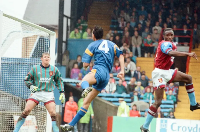Framed Print : Wimbledon 2-3 Aston Villa, league match at Plough Lane, Saturday 3rd October 1992