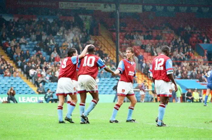 Framed Print : Wimbledon 2-3 Aston Villa, league match at Plough Lane, Saturday 3rd October 1992