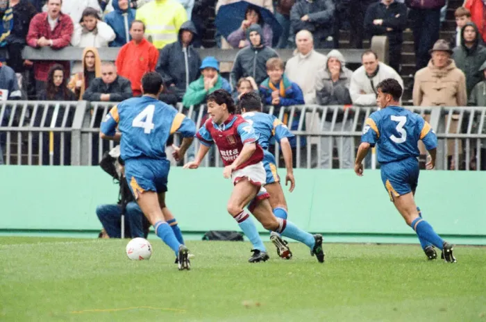 Framed Print : Wimbledon 2-3 Aston Villa, league match at Plough Lane, Saturday 3rd October 1992