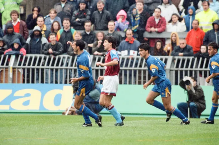 Framed Print : Wimbledon 2-3 Aston Villa, league match at Plough Lane, Saturday 3rd October 1992