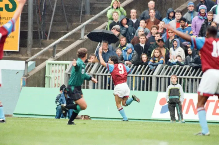 Framed Print : Wimbledon 2-3 Aston Villa, league match at Plough Lane, Saturday 3rd October 1992