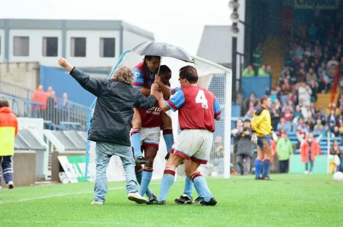 Framed Print : Wimbledon 2-3 Aston Villa, league match at Plough Lane, Saturday 3rd October 1992