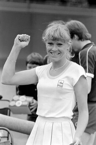 Wimbledon 4th Day, Sue Barker, June 1981