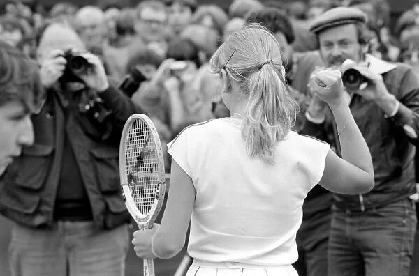Wimbledon 4th Day: Sue Barker. June 1981 81-3608-017