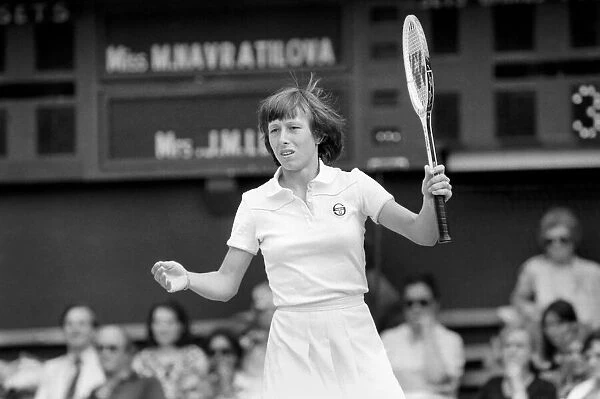 Wimbledon '80': 10th day. Navratilova. July 1980 80-3438-004