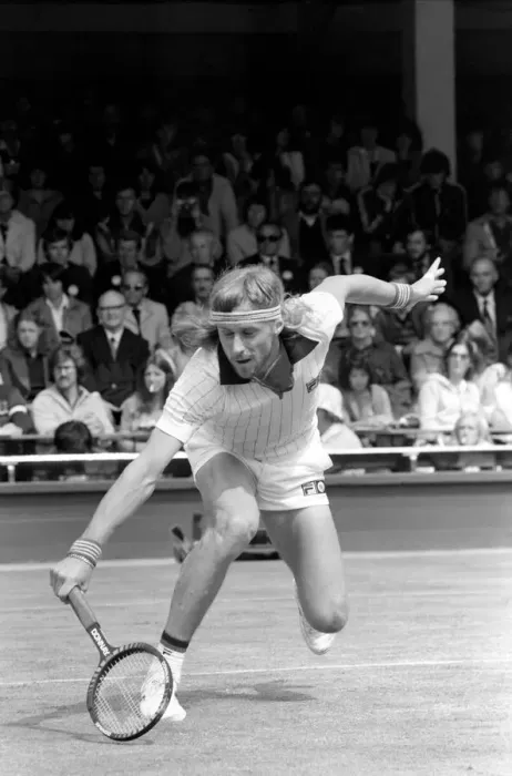 Framed Print : Wimbledon 80, 5th day. Borg v. Glickstein. June 1980 80-3345-020