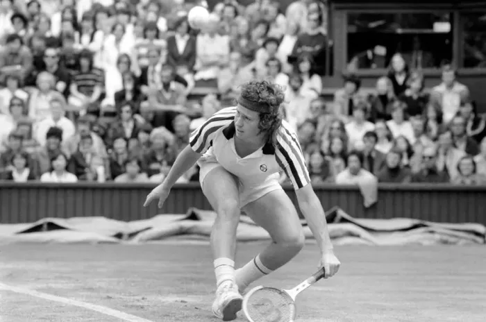 Framed Print : Wimbledon 80, 5th day. John McEnroe vs. Rocavert. John McEnroe. June 1980 80-3345-007 Framed Print : Wimbledon 80, 5th day. John McEnroe vs. Rocavert. John McEnroe. June 1980 80-3345-007