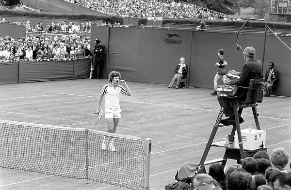 Wimbledon 80, 5th day. John McEnroe vs. Rocavert. John McEnroe. June 1980 80-3345-012