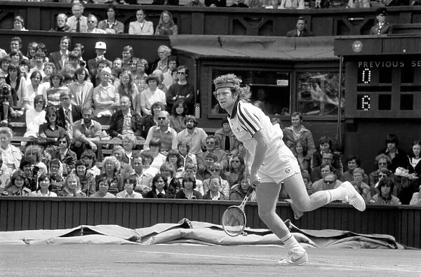 Wimbledon 80, 5th day. John McEnroe vs. Rocavert. John McEnroe. June 1980 80-3345-004