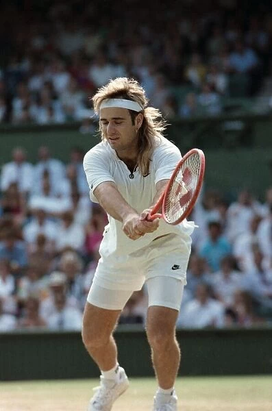 Wimbledon. Andre Agassi v. David Wheaton. July 1991 91-4353-081