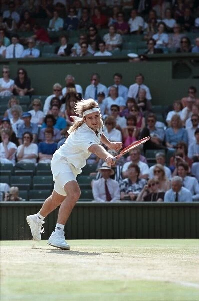 Wimbledon. Andre Agassi v. David Wheaton. July 1991 91-4353-090