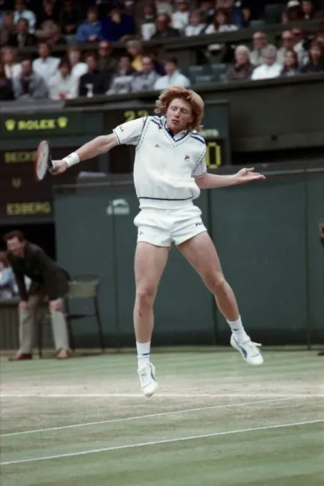 Framed Print : Wimbledon Final. Boris Becker v. Stefan Edberg. July 1988 88-3581 Framed Print : Wimbledon Final. Boris Becker v. Stefan Edberg. July 1988 88-3581