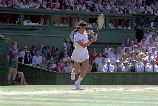 Wimbledon Ladies Final + Royal. Steffi Graf v. Gabriella Sabatini. July 1991 91-4293-095