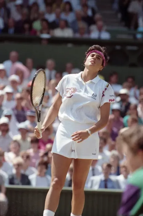 Framed Print : Wimbledon Ladies Tennis Final. Steffi Graf v. Gabriella Sabatini. July 1991 91-4293-173 Framed Print : Wimbledon Ladies Tennis Final. Steffi Graf v. Gabriella Sabatini. July 1991 91-4293-173