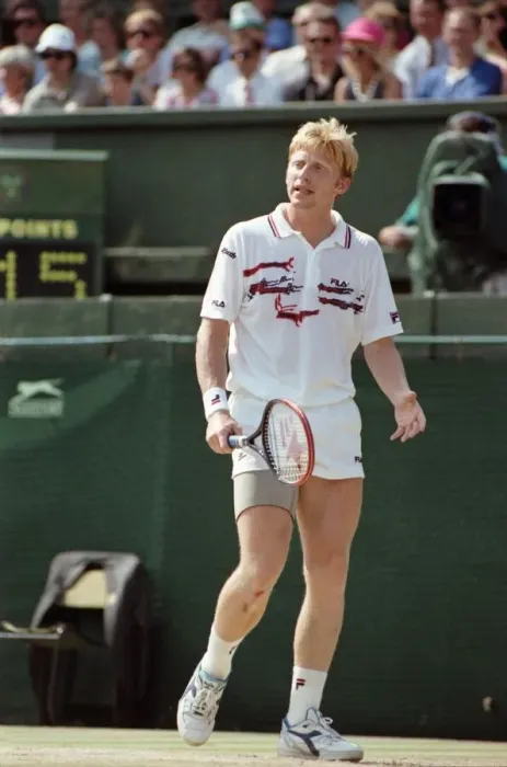Framed Print : Wimbledon. Mens Final: Michael Stich vs. Boris Becker. July 1991 91-4302-293 Framed Print : Wimbledon. Mens Final: Michael Stich vs. Boris Becker. July 1991 91-4302-293