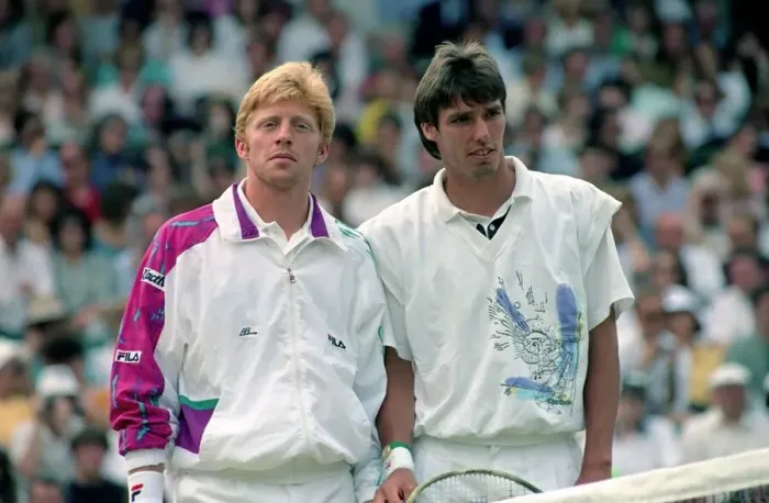 Framed Print : Wimbledon. Mens Final: Michael Stich vs. Boris Becker Framed Print : Wimbledon. Mens Final: Michael Stich vs. Boris Becker