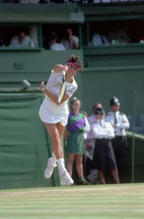 Framed Print : Wimbledon. Steffi Graf, Gabrilella Sabatini Action and Andre Agassi Marry Ho fernandez