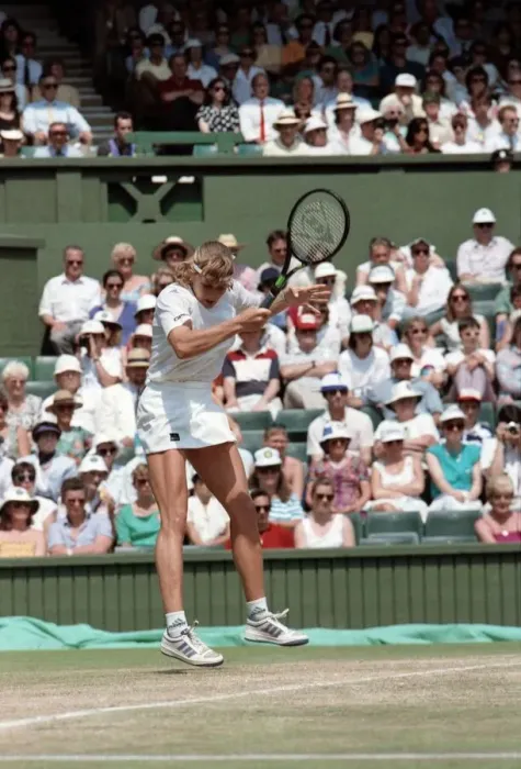 Framed Print : Wimbledon. Steffi Graf. July 1991 91-4353-044 Framed Print : Wimbledon. Steffi Graf. July 1991 91-4353-044