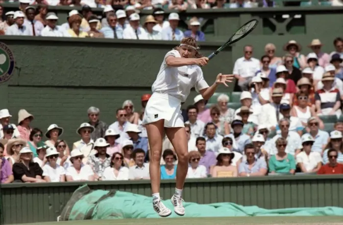 Framed Print : Wimbledon. Steffi Graf. July 1991 91-4353-045