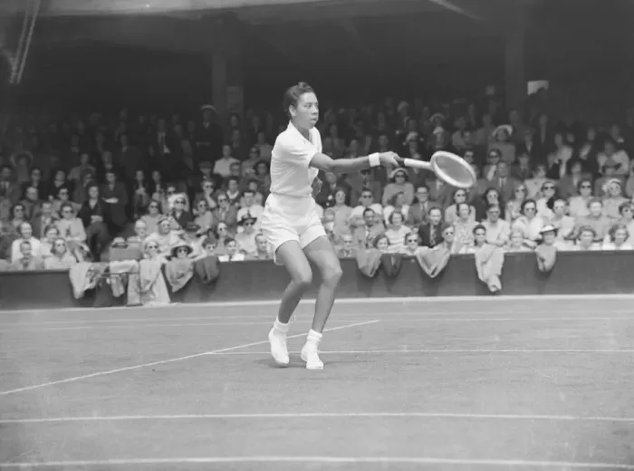 Framed Print : Wimbledon Tennis 1951 Althea Gibson B3061  /  11
