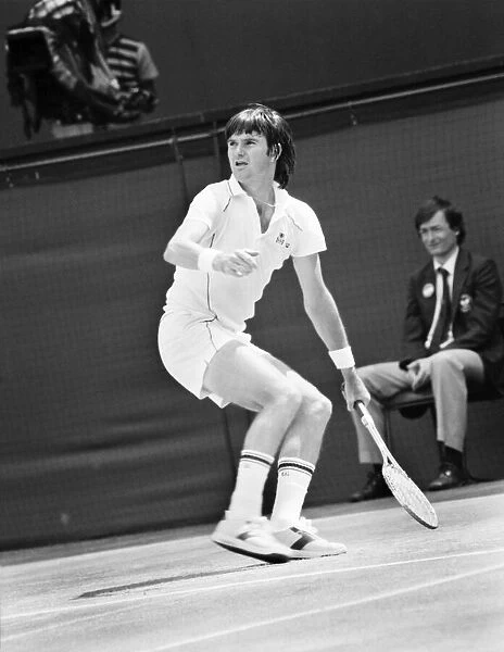 Wimbledon Tennis 1982: 12th Day: Edmondson vs. Connors. July 1982 82-3516-025