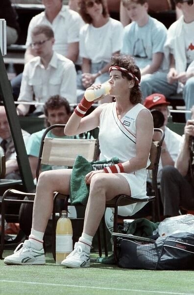 Wimbledon Tennis. Alexia Dechaume. June 1988 88-3341-054